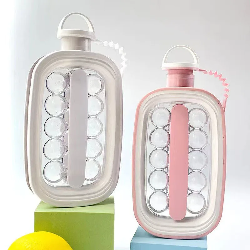 

Portable Creative Ice Cube Mold 2 in 1 Multifunctional Container Pot Ice Ball Machine Kettle Kitchen Bar Accessories Gadgets