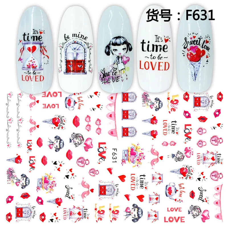 

1PCS Girl Gift Nail Sticker Butterfly Girl Series Nail Sticker Press Nail Art Decorations Nail Art Supplies Nail Slider Sticker