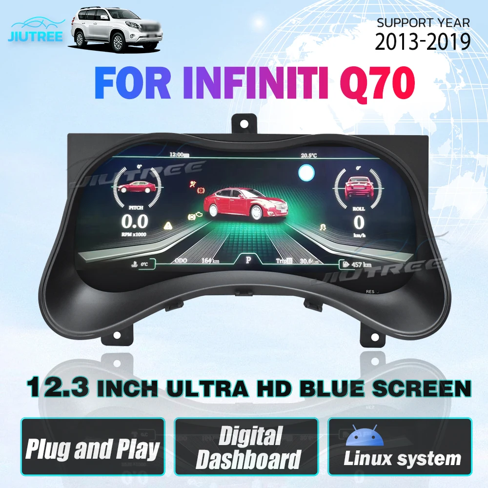 Для Infiniti Q70 2013-2019 цифровой кластер Виртуальная кабина Linux приборная панель