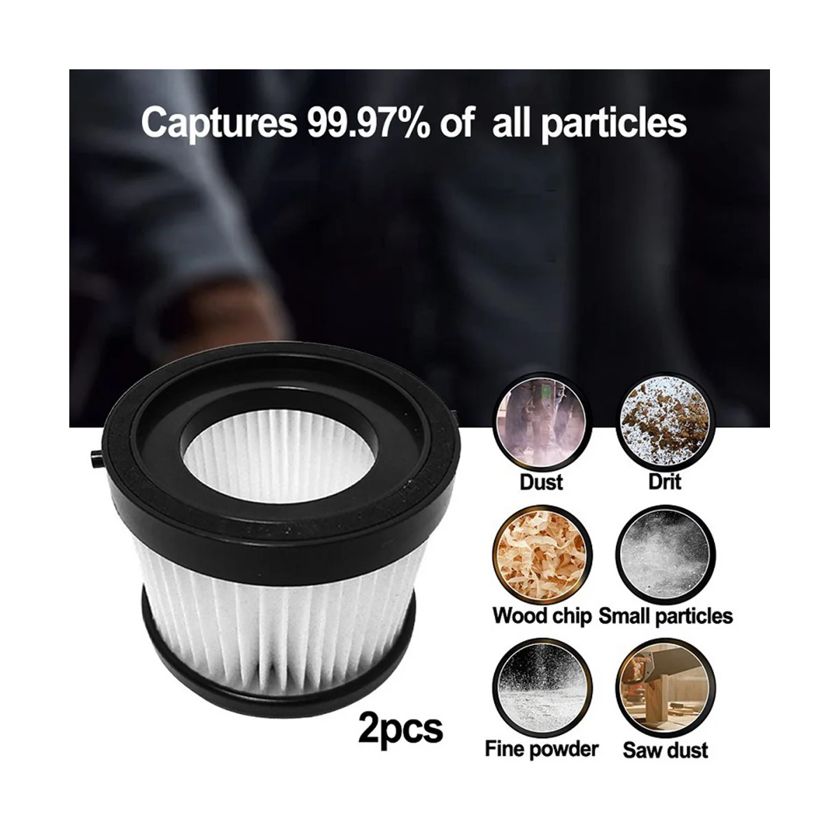 Моющийся вакуумный фильтр HEPA для DCV501HB 2 шт. 20 в DCV5011H