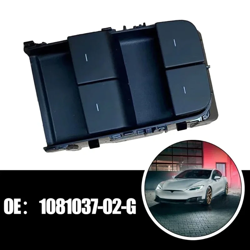 

Compatible For Model 3/Y 1081037-02G Left Electric Control Power Door Window Push Button Glass Elevator Regulator