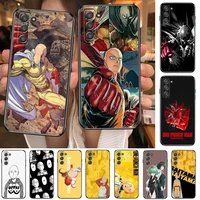 anime one punch man phone cover hull for samsung galaxy s6 s7 s8 s9 s10e s20 s21 s5 s30 plus s20 fe 5g lite ultra edge