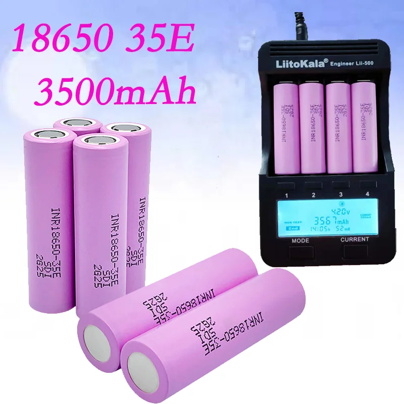 

Nieuwe Dolidada 35e Prime Power 18650 Lithium Batterij 3500mah 3.7V 25A Hoog Vermogen Inr18650 Voor Elektrisch Gereedschap