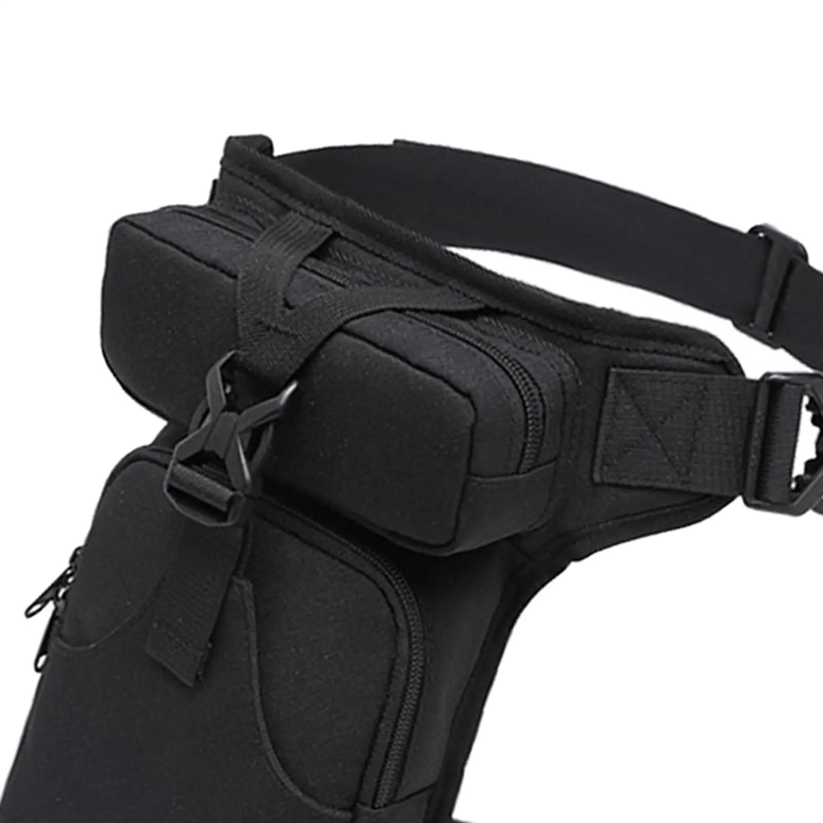 

Waist Leg Pouch Bag for Hiking Climbing Casual Daypack Stylish Black