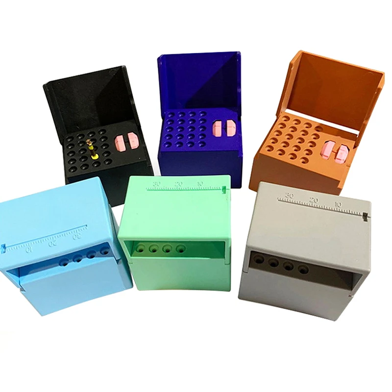 

Dental Disinfection Box 20 Holes Memory Endo Holders Autoclavable for Root Canal Files Sterilization Instrument