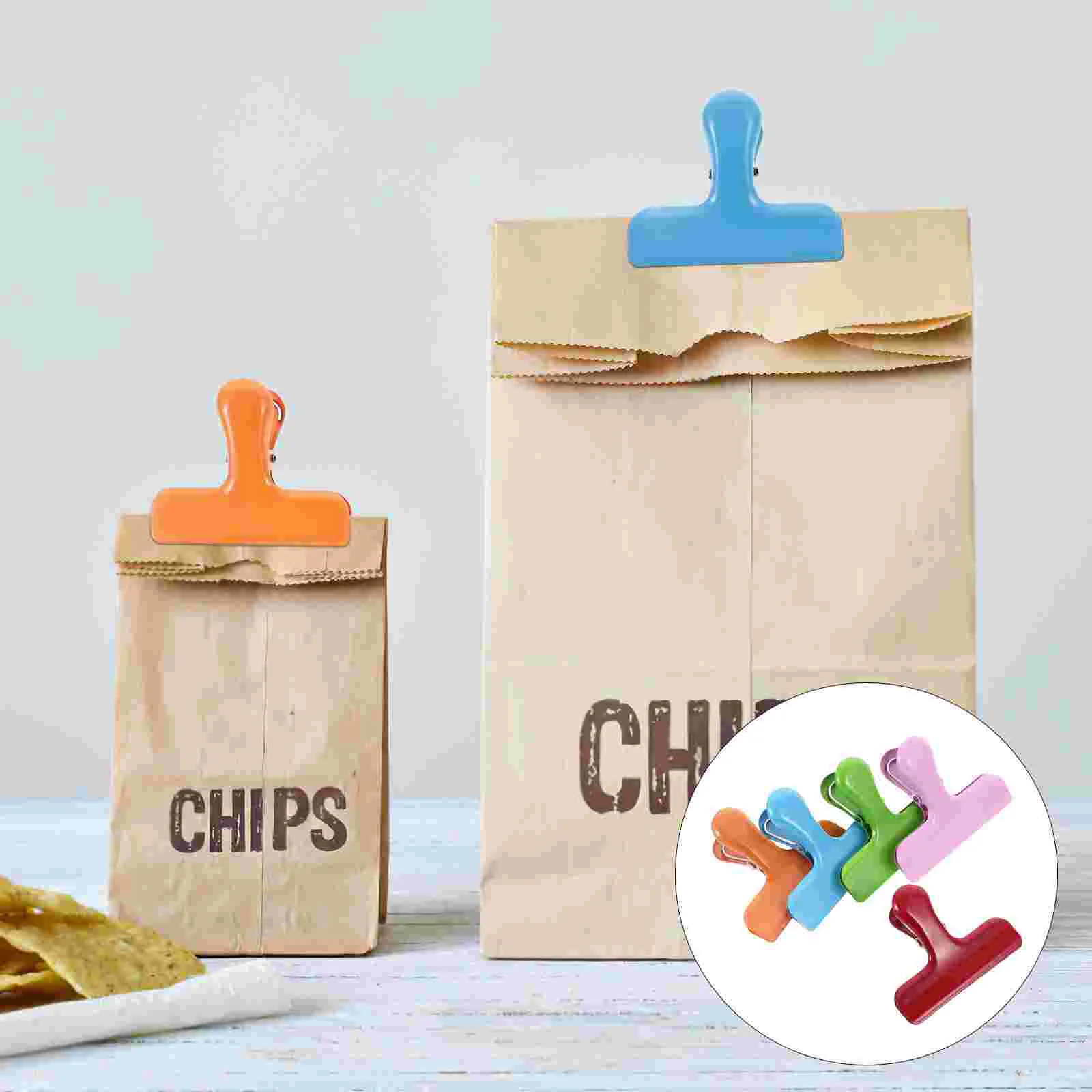 

Clips Sealer Food Sealing Chip Pouch Clip Clamp Clamps Snack Metal Tea Coffee Packet Seal Keeping Kitchen Storage Fresh Bread