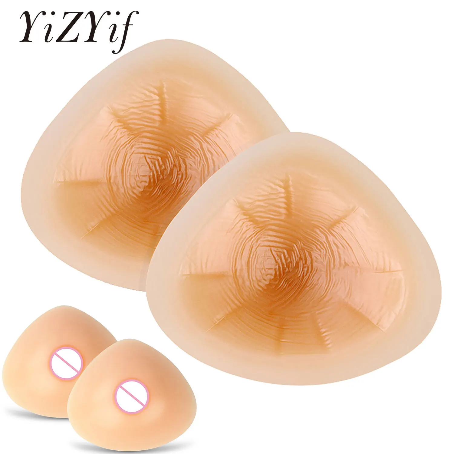 

Womens Silicone Bra Inserts Breast Pad Forms Mastectomy Prosthesis Concave Push Up Bra Inserts Breast Cups Enhancers Fake Breast