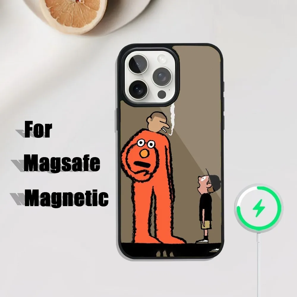 Чехол для телефона J-Jean Jullien iPhone 16 15 14 13 12 11 Plus Pro Max Mini Magsafe с магнитной беспроводной