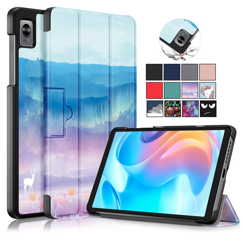 

Складной чехол-подставка из искусственной кожи, с магнитной застежкой