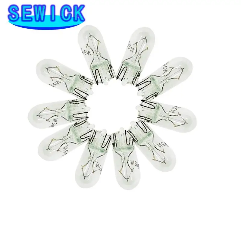 100Pcs White T10 W5W 501 194 Clear Signal Lamp Glass 12V 5W W2.1x9.5d Single Filament Car Bulb Auto Light | Автомобили и