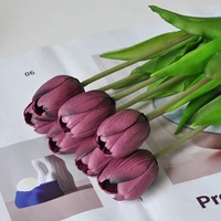 artificial tulip elegant durable for vase wedding party bouquets home decoration