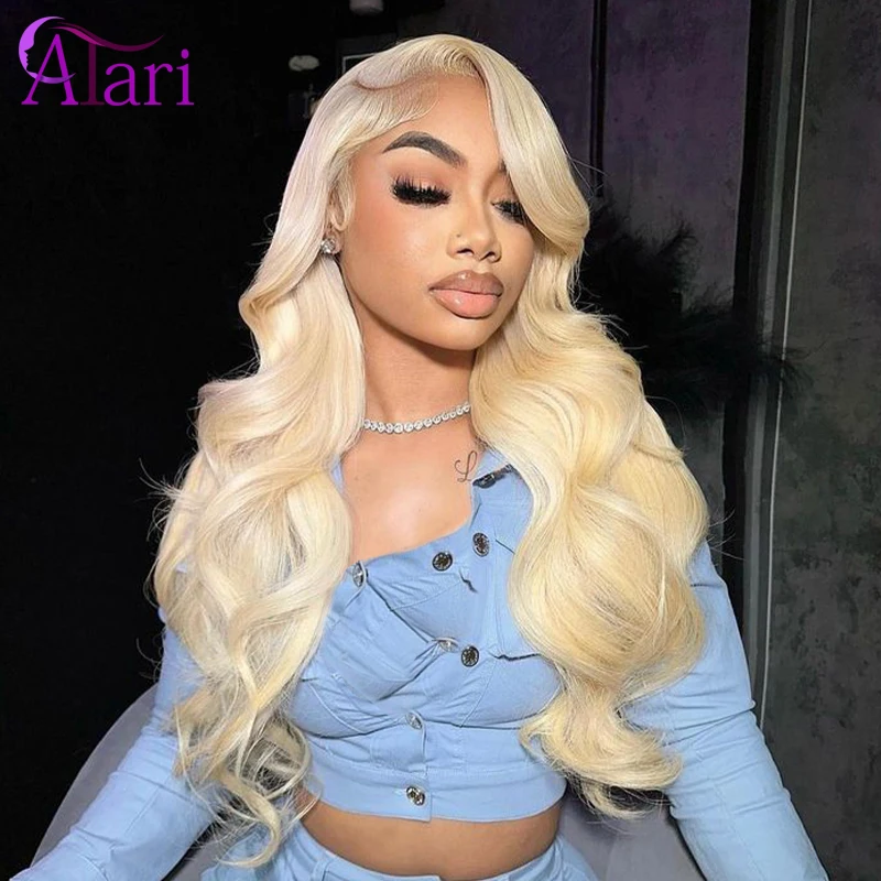 613 цветные синие Омбре 13x 6 кружевные передние волнистые человеческие волосы