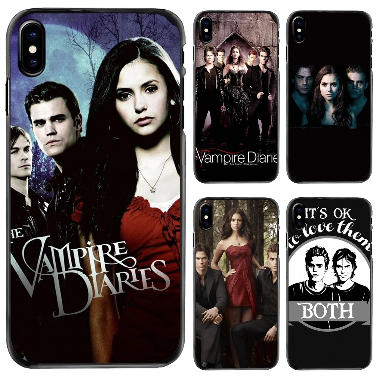 

For Apple iPhone 11 12 13 14 Pro MAX Mini 5 5S SE 6 6S 7 8 Plus 10 X XR XS Hard Phone Shell Case tv show The Vampire Diaries