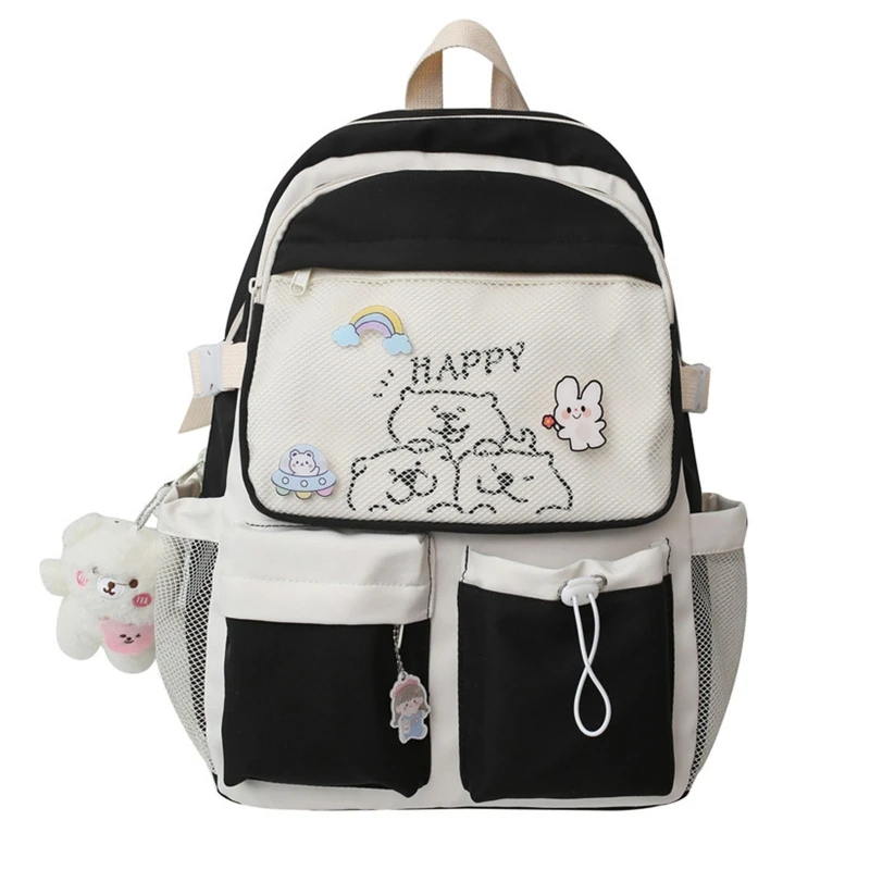 

Школьный ранец для женщин, вместительный рюкзак для учеников младших и старших классов, сумка для учеников начальной школы