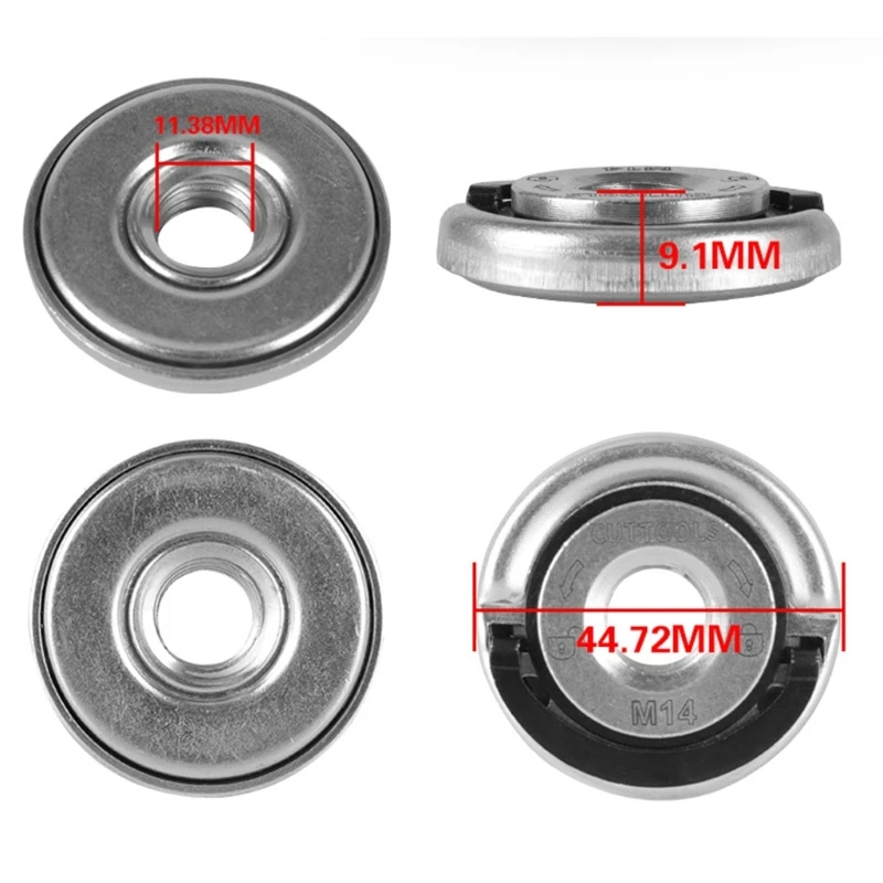 Самоблокирующаяся прижимная пластина угловой шлифовальной машины Резьба M14