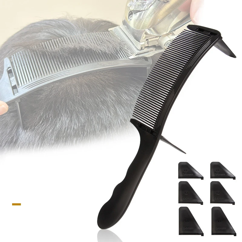 

Professional Curved Shaver Hair Clipper Cutting Comb Barber Flat Top Comb Anti-static Salon Cutting Comb Hairdressing Brush
