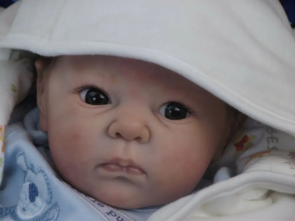 

NPK 18 дюймов распродажа Reborn Dimitri кукла комплект мягкий реальный на ощупь персиковый виниловый цвет необработанные части куклы