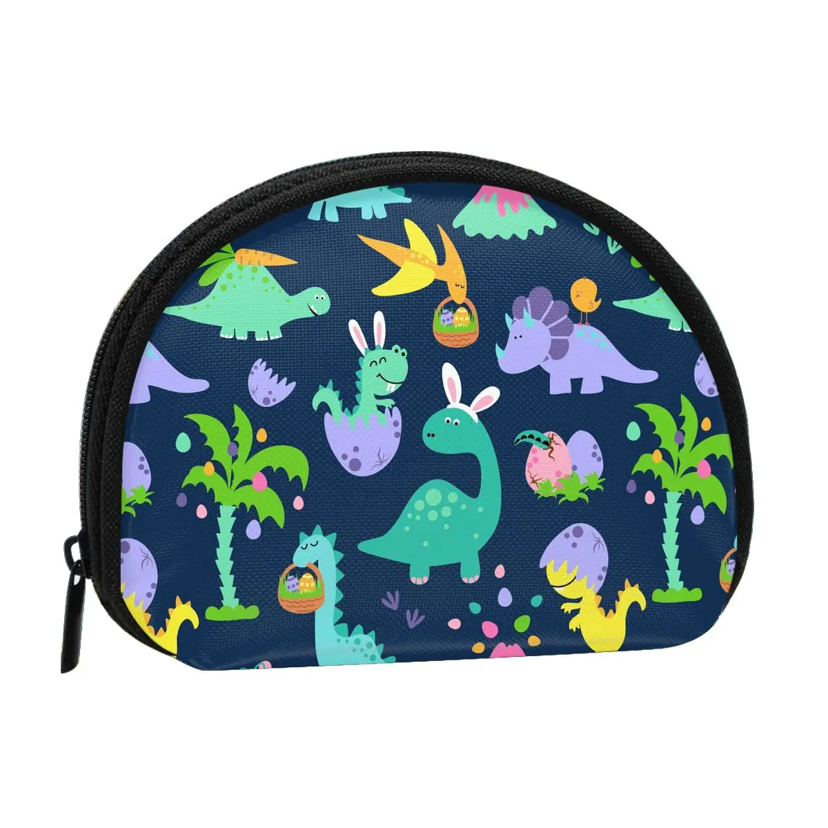 

Dinosaurs 3D Printing Coin Purse Ladies Shopping Portable Silver Coin Bag Travel Mini Credit Card ID Card Bag Gift