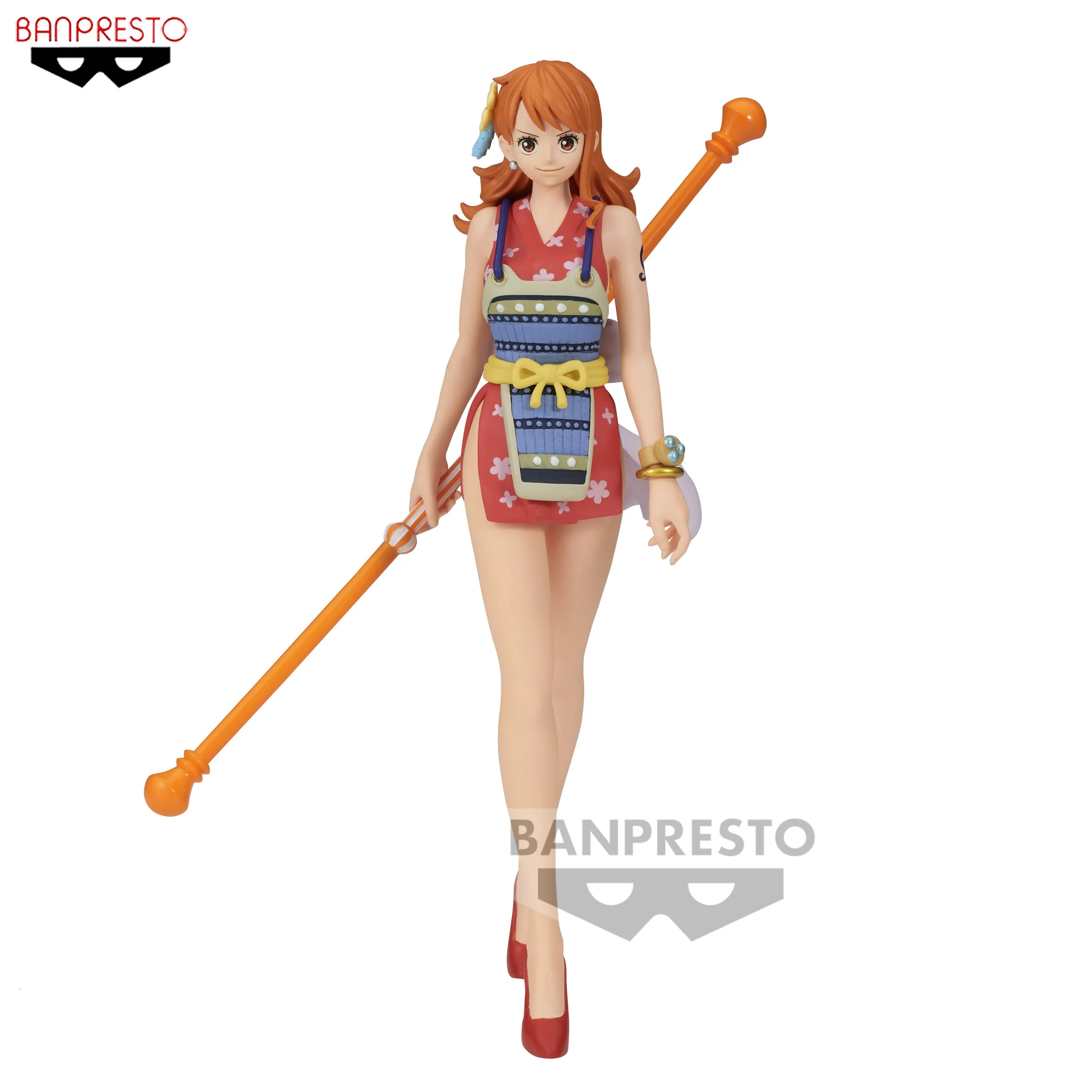 

In Stock Banpresto One Piece Nami Original Anime Figure Model Doll Action Figures Collection New Cartoon Toys for Boys Gifts PVC