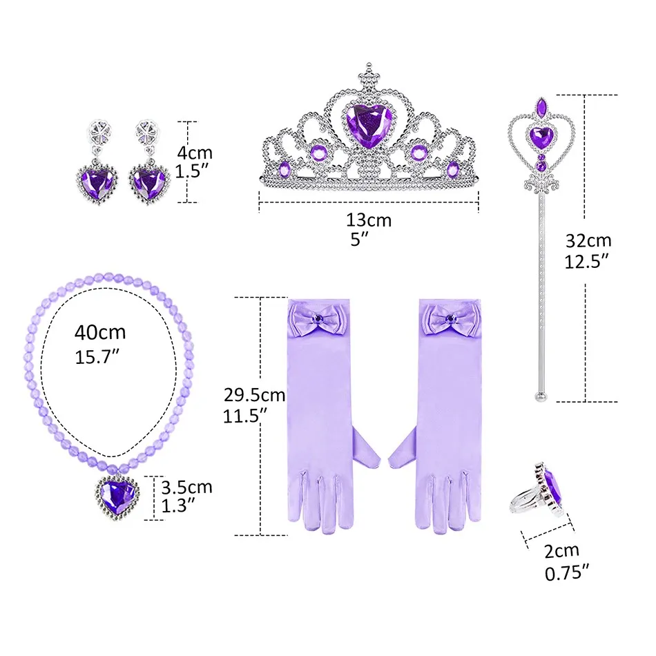 Новое платье для маленьких девочек вечерние праздничный фиолетовый костюм