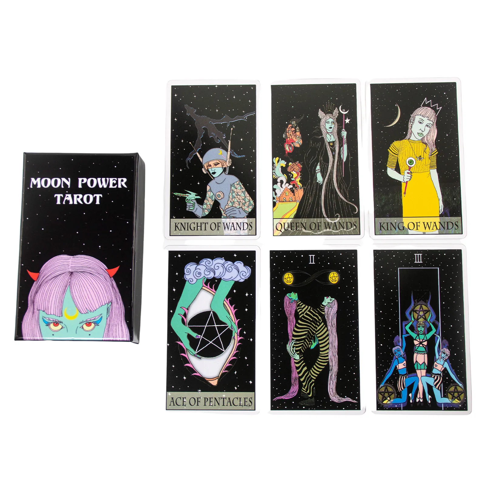 

Moon Power Tarot Cards Full English Version Tarot Cards Traditional Standard Tarot Decks With Exquisite Box 4.7x2.7 Inch