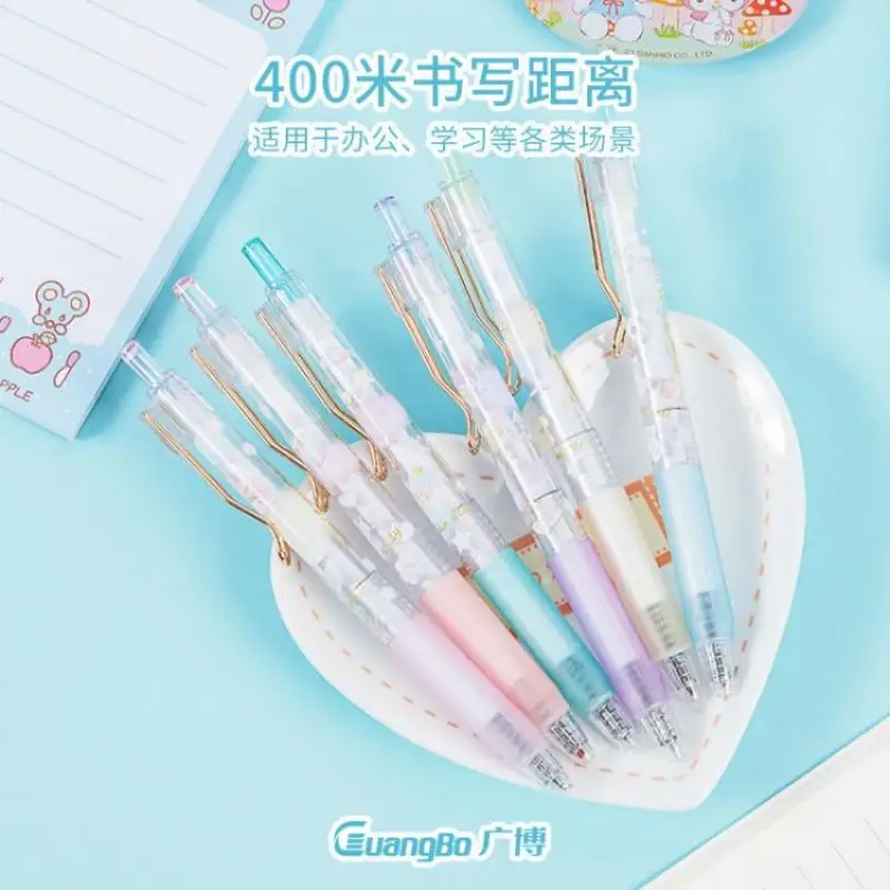 Канцтовары Sanrio черная Желейная ручка аксессуары Hello Kitty Cinnamoroll мультяшный пресс