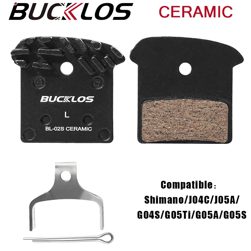 

BUCKLOS Bicycle Hydraulic Brake Pads Ceramic Road MTB Brakes Pads High Strength Bike Disc Brake Pad Fit J04C J05A G04S G05A