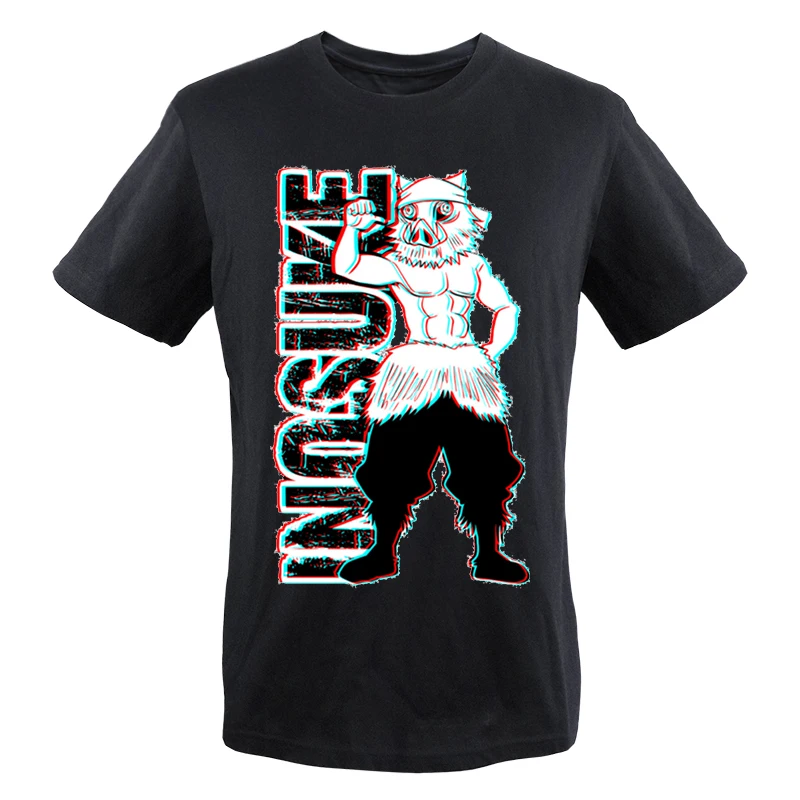 

Demon Slayer Anime 2023 Summer T Shirts Men Inosuke Mangas Graphic Tops Tees Fashion Oversized T Shirt Men 100% Cotton T Shirts
