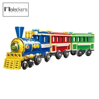 mailackers sightseeing train model building blocks city children toys technical constructor toys for boy construction block gift