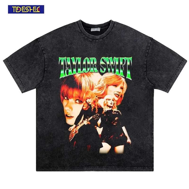 

2023 Funny Men Female Portrait Print T Shirt Harajuku Summer Casual Short Sleeve T-shirt Oversized Hip Hop Fashion Clothes Tops