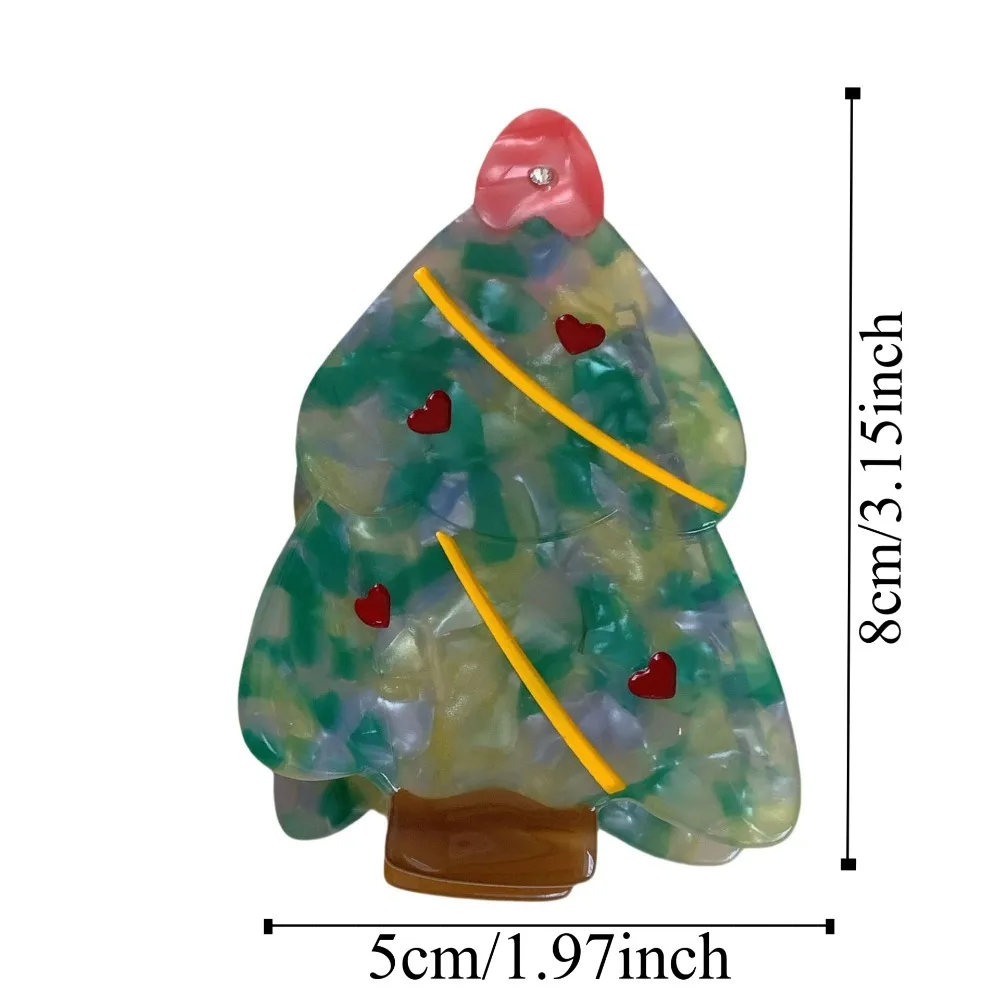 Вечерние акриловые рождественские аксессуары для волос кактус кленовые листья
