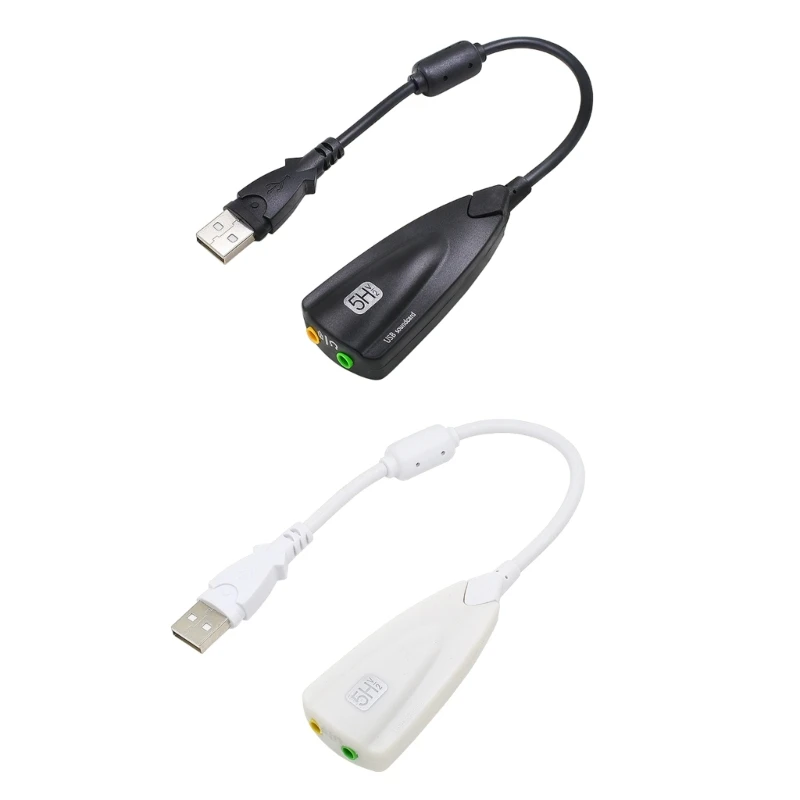 

Highly Flexible USB External Sound Card Stable & Better Sound Quality Sound Card P9JB