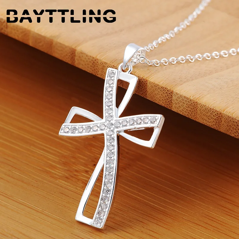 

Женское колье из серебра 925 пробы, с фианитом