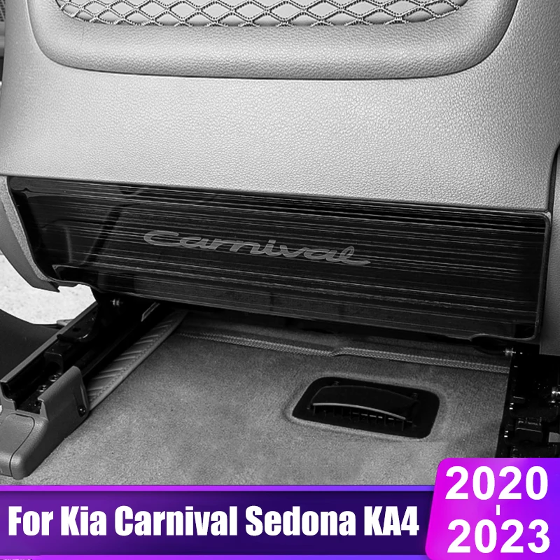 

For Kia Carnival Sedona KA4 2020 2021 2022 2023 Car Seat Back Anti-Kick Cover Kick Child Board Scratch Resistant Accessories