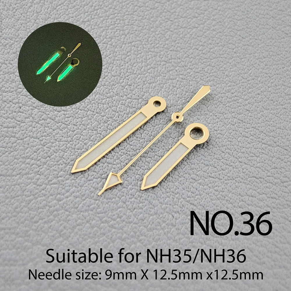 Супер Светящиеся руки NH35 белые подходит для NH35/NH36 механизм Запчасти часов