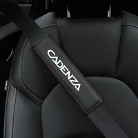 for kia cadenza 1pc cowhide car interior seat belt protector cover for kia cadenza car auto accessories