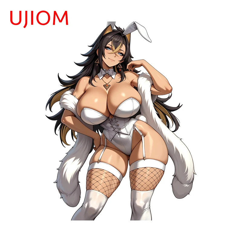 UJIOM NSFW Bunny Girl Genshin Impact Dehya стикер на стену большая грудь бикини привлекательная наклейка виниловая украшение для кухонного шкафа