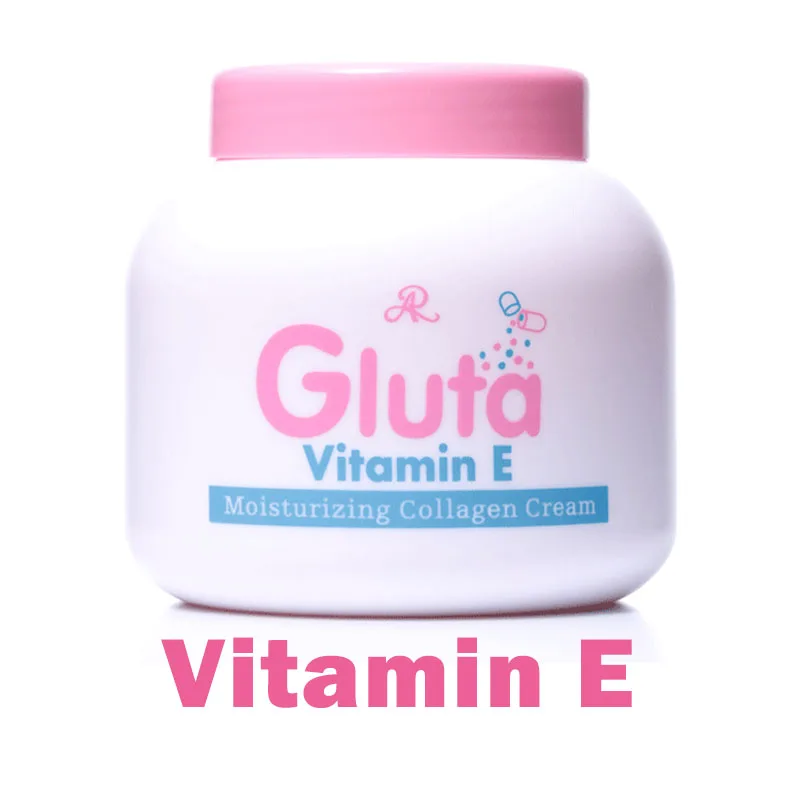 

AR Gluta Vitamin E Moisturizing Collagen Cream Glutathione Reduce Dullness Skin Whitening Bright, Smooth, Soft 200g