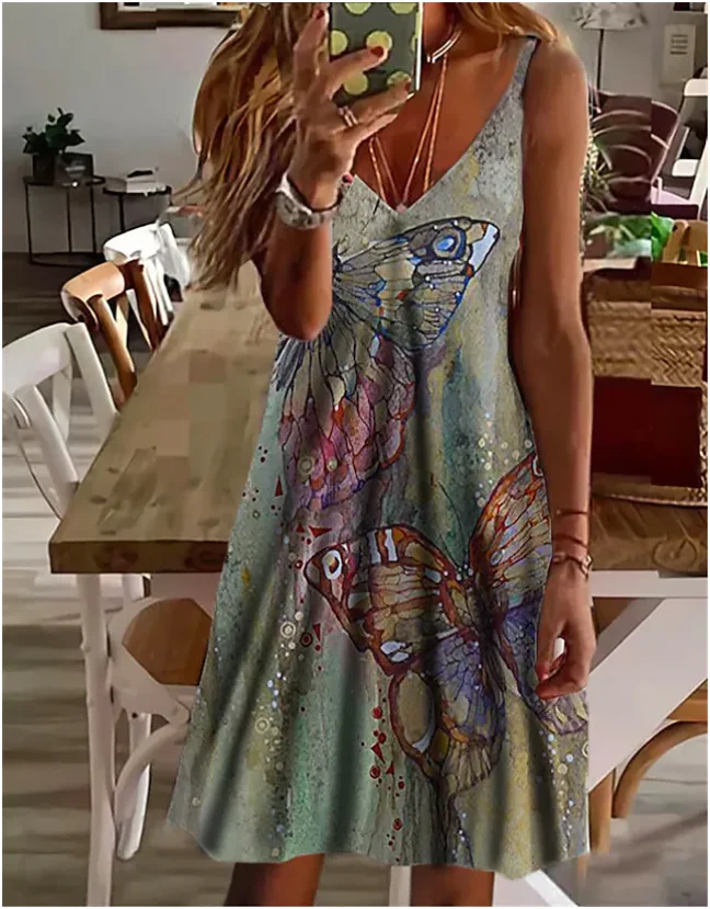 

Женский сарафан с принтом в стиле бохо, Длинное Элегантное винтажное платье-макси, Привлекательное платье, лето 2022