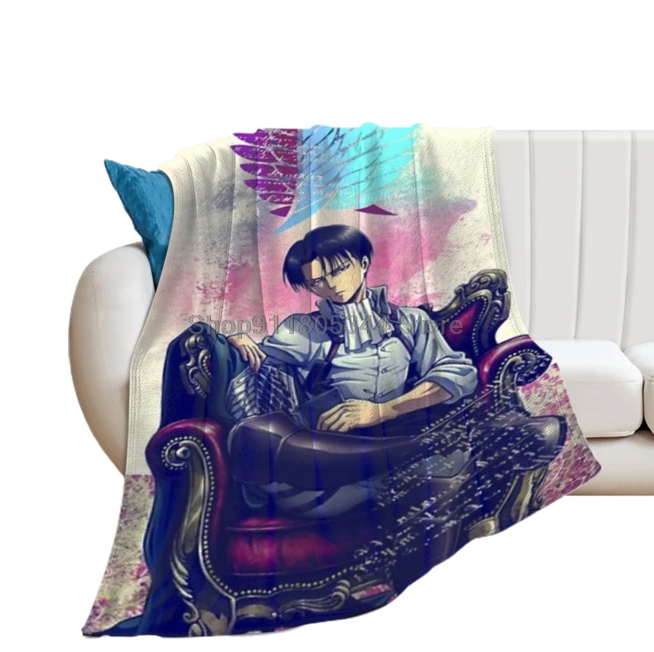 

Attack On Titan Throw Blanket Fuzzy Warm Throws for Winter Bedding 3D Printing Soft Micro Fleece Blanket