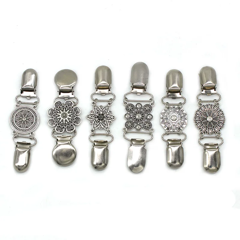 

Vintage Brooch Clip Metal Cardigan Sweater Clip Women's Scarf Buckle Jewelry Accessories Women Retro Pins Shawl Blouse Clip Gift