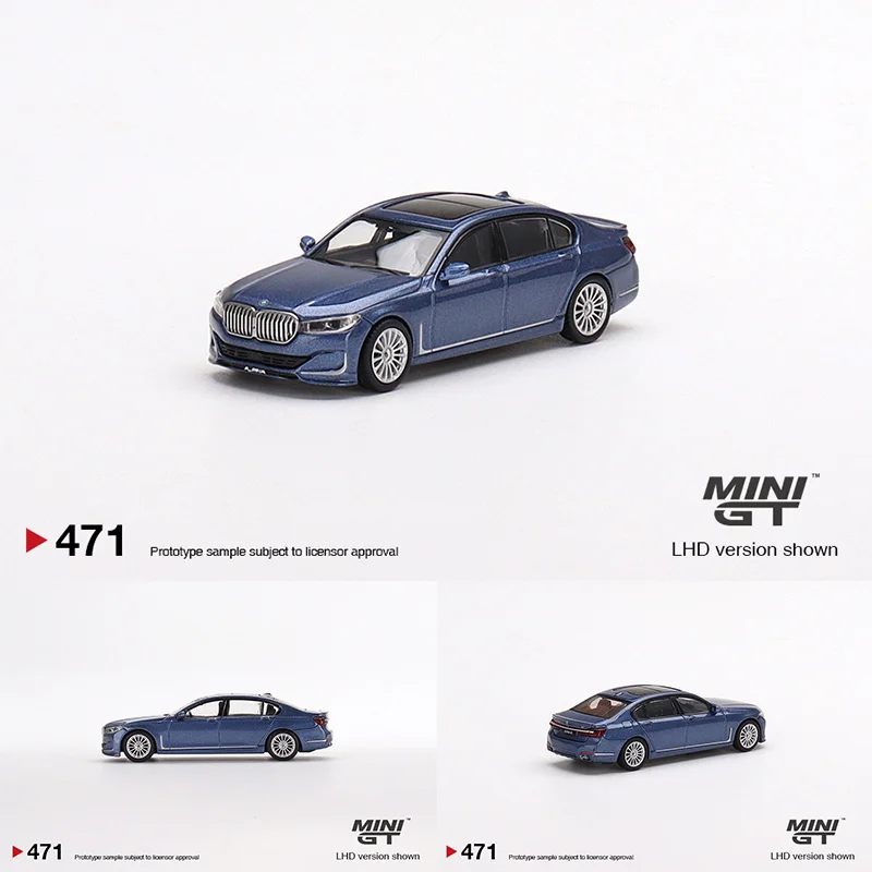 

MINI GT 1:64 B7 XDrive Alpina Blue Metallic Alloy Diorama Car Model Collection Miniature Carros Toys 471 In Stock