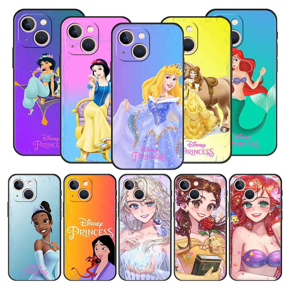 

Phone Case Cover for Oppo A53s F19 A53 A74 A93 A54 A16s A15s A31 TPU Casing Trend Luxury Thin Silicone Soft Bag Disney Princess