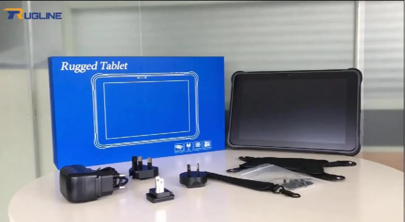 

10.1 Inch 6G 128G Android Barcode Scanner 4G 10000mAh Battery Industrial Rugged Tablet with UHF rfid reader