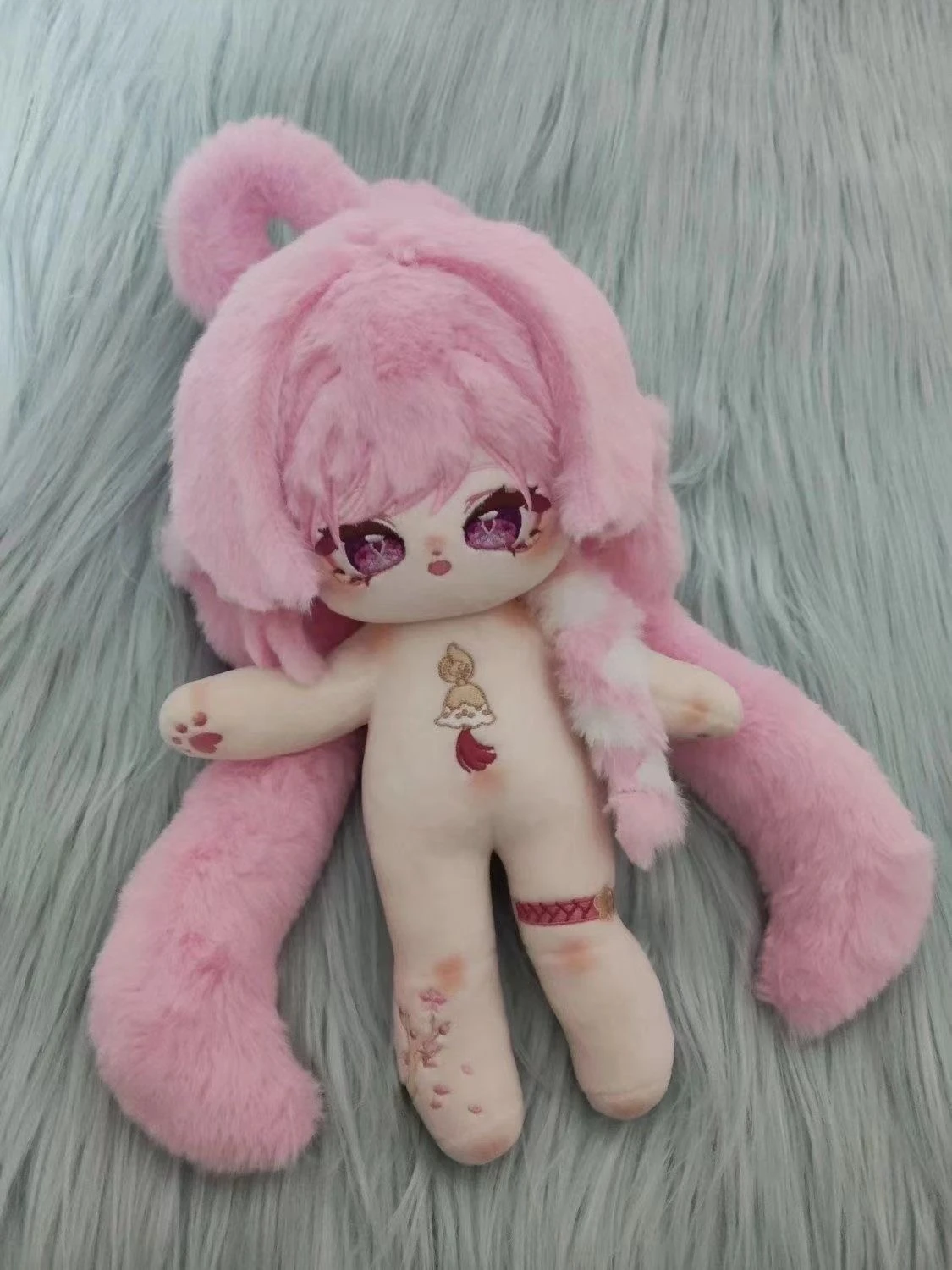Аниме игра Honkai Impact 3 Elysia косплей мультфильм Милая хлопковая кукла пушистая голая