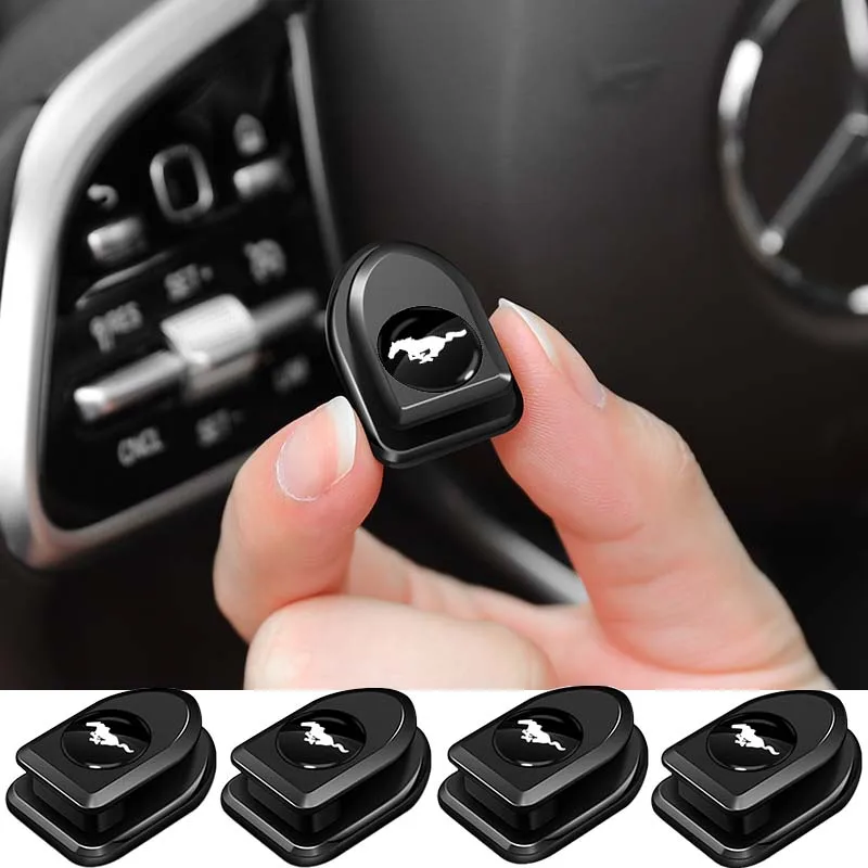 

4Pcs/8Pcs Car Hook Organizer Storage USB Key Self Adhesive Wall Hanger Accessories for Ford Mustang GT 2020 2019 2018 SHELBY Etc