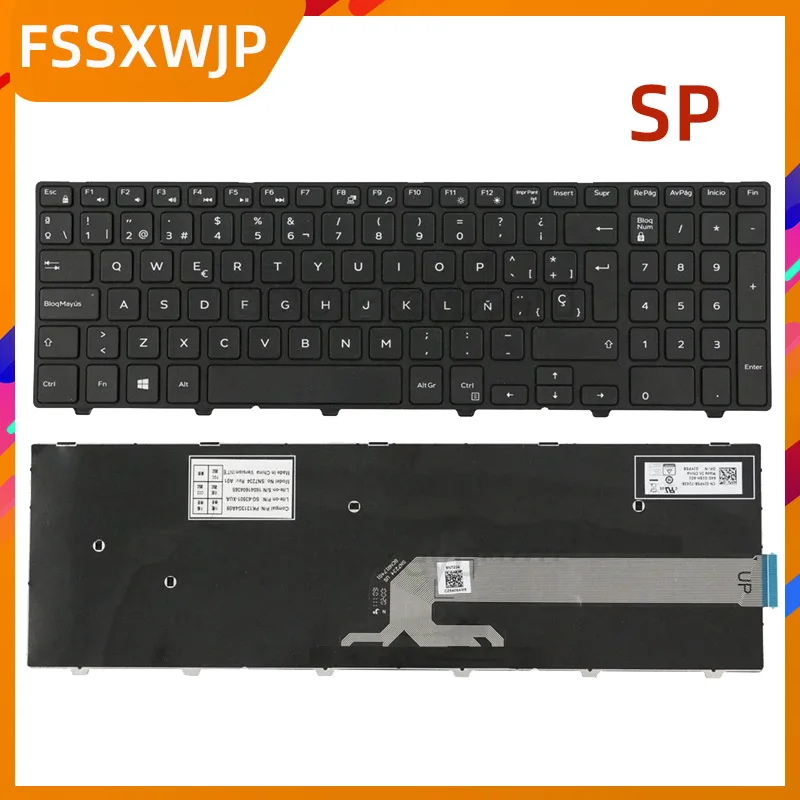 Клавиатура US/UK/SP для Dell Inspiron 15 3000 5000 3541 3542 3543 5542 3550 5545 5547 3551 3552 3559 3565 3567 3558 5566 5748 -