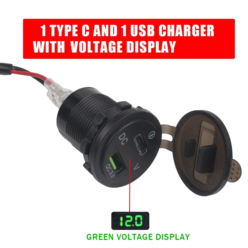 

Мотоциклетное USB-адаптер для зарядного устройства CB500X с цифровым напряжением для Honda CB 500X CB 500 X CB500X USB-порт Type C 2015