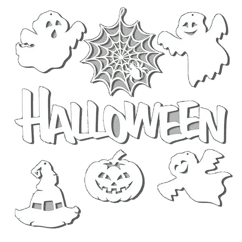 

Halloween Ghost Cutting Dies Handmade Birthday Greeting Card Decor
