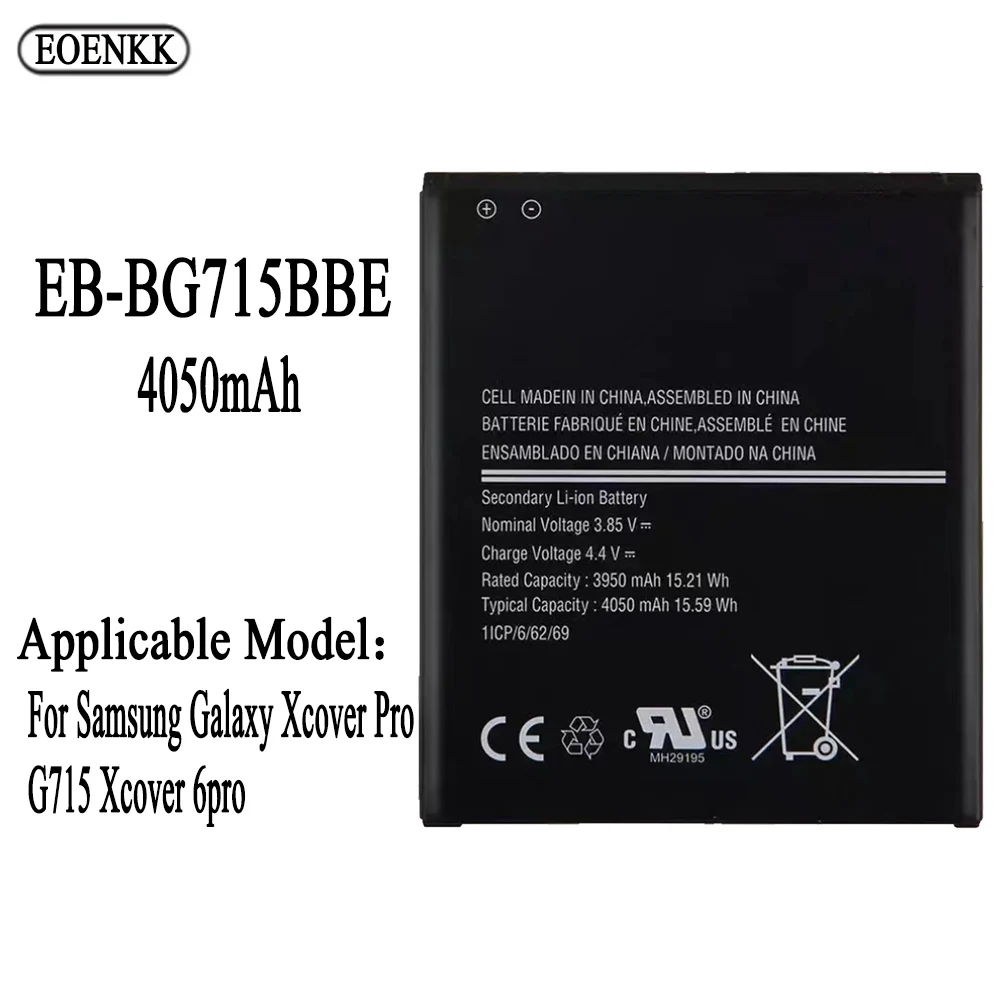 EB-BG715BBE Battery For Samsung Galaxy Xcover Pro G715 Xcover 6pro Repair Part Original Capacity Tablet Batteries Bateria